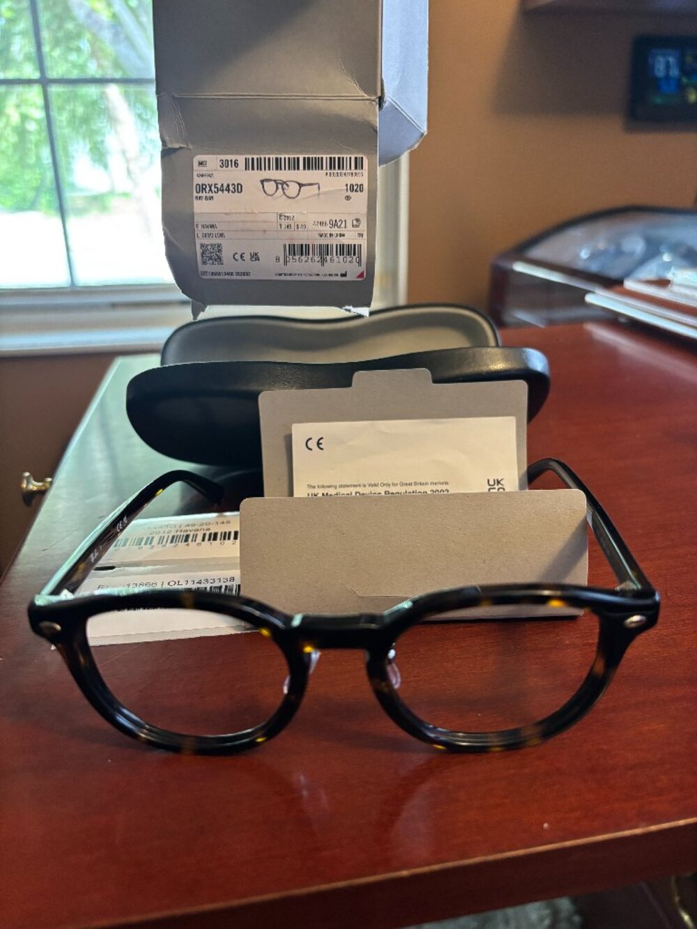 Ray-Ban RX5443D 2012 Havana Tortoise Eyeglasses Frame 49-20-145 | Store Display